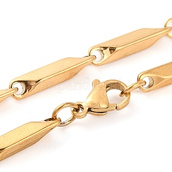 Ожерелья из прямоугольной цепочки из нержавеющей стали 304 для женщин&nbsp;NJEW-G140-05G