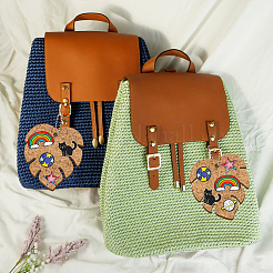 4шт. брелок из пробки&nbsp;KEYC-PB0001-01