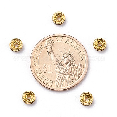 Латунь марки А горный хрусталь Spacer бисер&nbsp;RSB036NF-04G-1