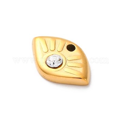 Подвески из нержавеющей стали 304 со стразами STAS-I331-25G-1