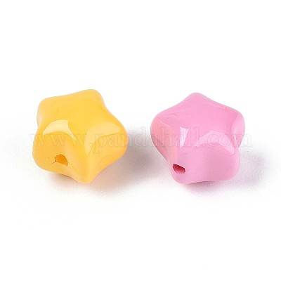 Краска для запекания непрозрачные акриловые бусины&nbsp;OACR-N142-03-1