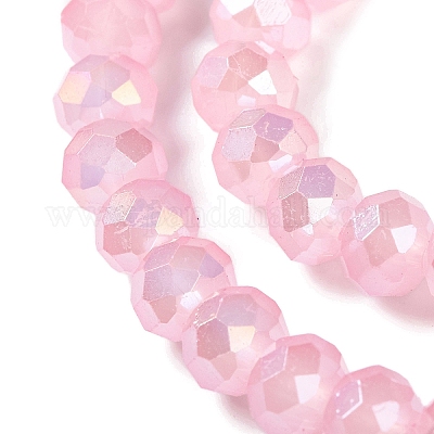 Запекание гальванических нитей стеклянных бусин DGLA-A039-J10mm-B15-1