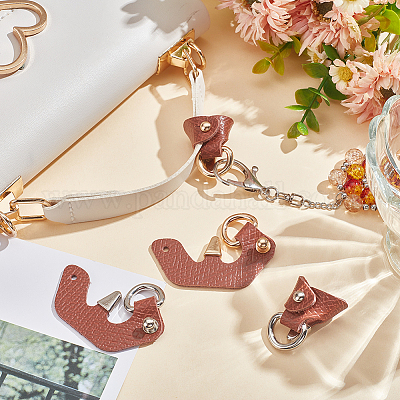 2 пара 2-цветных кожаных неповрежденных сумок с треугольной пряжкой&nbsp;FIND-WR0010-77B-1