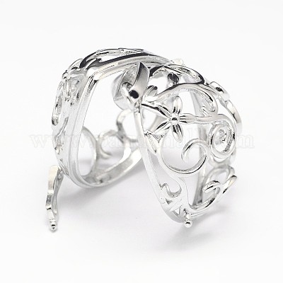 Латунные полые каплевидные подвески с покрытием стойки KK-M181-08P-NF-1