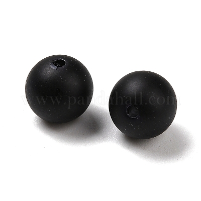 Матовые пластиковые бусины с имитацией жемчуга KY-F022-8mm-05-1