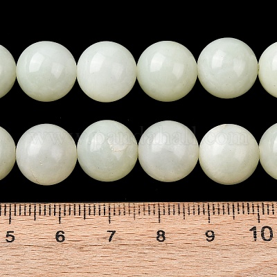 Природного нефрита Xiuyan бисер нитей&nbsp;G-H343-D13-12mm-1