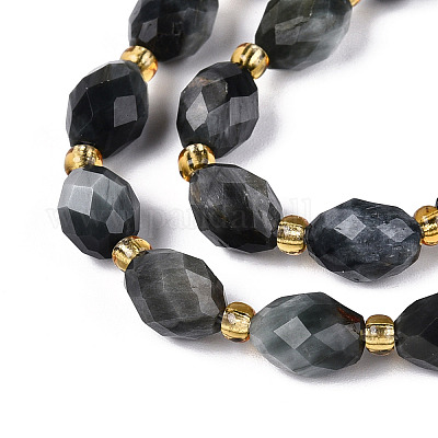 Натуральный орлиный глаз бусы&nbsp;G-N342-53-8x6-03-1