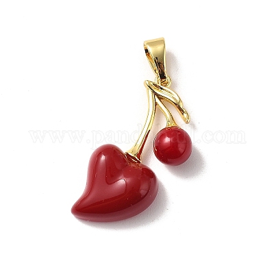 Подвески латуни cmолы&nbsp;KK-D383-01G-02-1