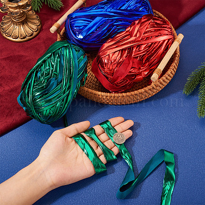 3 шт. 3-х цветная блестящая полиэстеровая лента&nbsp;OCOR-MB0001-01E-1