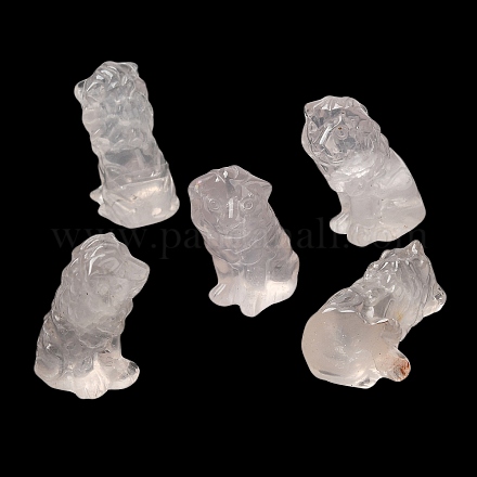 Украшение дисплея скульптуры из натурального розового кварца DJEW-Q002-01H-1