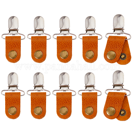 10 шт. ремни для кабеля из коровьей кожи&nbsp;HJEW-FH00225-1