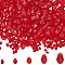 Faceted Glass Beads Strands, Teardrop, Red, 5~15x3~10mm, Hole: 0.5~1.6mm