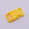 POM Plastic Side Release Buckles, Survival Bracelet Clasps, Yellow, 40x23x9mm, Hole: 16x3mm