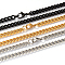 201 Stainless Steel Twisted Chain Curb Chain Necklaces, with Lobster Claw Clasps, Mixed Color, 23.62 inch(60cm), 5mm