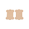 Kraft Paper Price Hang Tags, Bone Shapes, Wheat, 10.3x7.8x0.1cm, Hole: 6mm