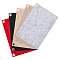 5Pcs 5 Style Wool Felt Purse Organizer Insert, Felt Purse Organizer Insert, Mini Envelope Handbag Shaper Premium Felt, Bag Accessories, with Iron Grommets, Rectangle, Mixed Color, 16~22x15.9~22x0.6cm, Hole: 10mm, 1pc/style