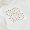 Cake PET Nail Art Stickers, Self Adhesive, for Nail Tips Decals Decorations, Colorful, 103x79x0.1mm, Stickers: 2~11x2~9mm
