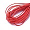 Waxed Polyester Cord, Red, 0.5~0.6mm, about 5m/strand