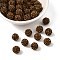 Pave Disco Ball Beads, Polymer Clay Rhinestone Beads, Grade A, Round, Smoked Topaz, PP14(2~2.1mm), 10mm, Hole: 1.0~1.2mm