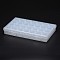 2Pcs Polypropylene Plastic Bead Storage Containers, Removable, 28 Compartments, Rectangle, Clear, 17.5x10.8x2.6cm
