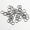 Iron Open Jump Rings, Gunmetal, 8x0.7mm, 21 Gauge, Inner Diameter: 6.6mm, about 12500pcs/1000g