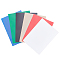 6 Bags 6 Colors PVC Card Holders, Frosted and Mist Side, Rectangle, Mixed Color, 92.5x62.5x0.2mm, 50pcs/bag, 1 bag/color