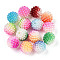 ABS Plastic Beads, Round, Waxberry Shape, Mixed Color, 12x11.5mm, Hole: 1.6mm.