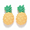 Resin Decoden Cabochons, Imitation Food, Pineapple, Light Khaki, 25x13~14x8.5mm