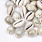 Cowrie Shell Links connectors, Dark Khaki, 18~23x12~15x9~11mm, Hole: 1~1.5mm, about 330pcs/500g