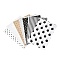 Colorful Tissue Paper, Gift Wrapping Paper, Rectangle, with Mixed Pattern, Mixed Color, 210x140mm, 80pcs/bag