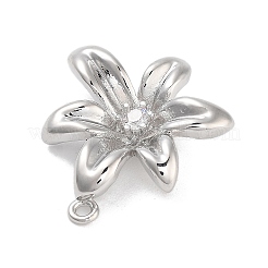 Подвески из латуни с прозрачным фианитом&nbsp;KK-Z061-13P-01