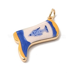 Латунные подвески с принтом&nbsp;LS-KK-H253-01B-G01