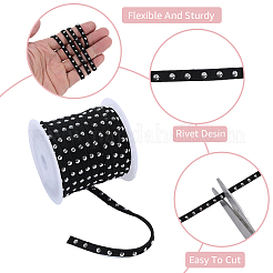 2 рулон двухцветного шнура из искусственной замши с алюминиевыми заклепками&nbsp;OCOR-CY0001-03P