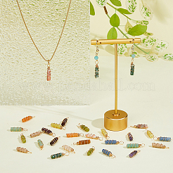 36шт 12 стиля натуральные подвески из драгоценных камней&nbsp;PALLOY-AB00130