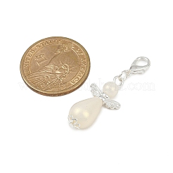 Ангел абс пластик имитация жемчуга кулон украшения&nbsp;HJEW-JM03422