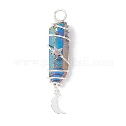 3 шт. 3 стиля гальванизированных подвесок из натурального кварцевого кристалла с заостренными концами из медной проволоки&nbsp;PALLOY-JF03767-01