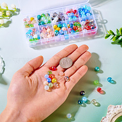 200 комплект стеклянных бусин для гальванизации 10 цветов&nbsp;GLAA-TA0002-80