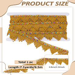 Плетеная кружевная лента из полиэстера&nbsp;OCOR-LP0002-06