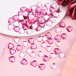 200 шт. 2 цвета имитация тайваньских акриловых кабошонов со стразами&nbsp;GACR-YW0001-06