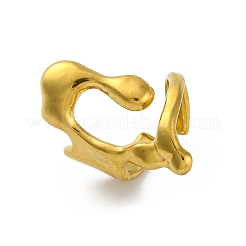 Нерегулярные открытые манжеты из нержавеющей стали 304 для женщин&nbsp;RJEW-M019-05G