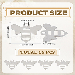 16 шт. подвески из нержавеющей стали 304&nbsp;STAS-LP0003-35