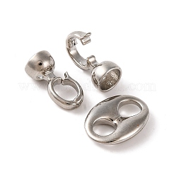 Латунь раз по сравнению с застежками&nbsp;KK-U016-12P