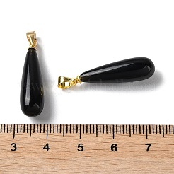 Подвески из натурального обсидиана&nbsp;G-Q005-03G-01