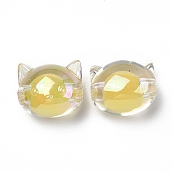 УФ-покрытие радужными переливающимися акриловыми бусинами&nbsp;OACR-H015-05C