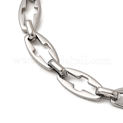 Браслеты-цепочки с полыми звеньями из нержавеющей стали 304 для женщин&nbsp;BJEW-JB12294-01