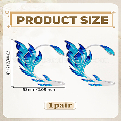 2 шт. 2 стиля серьги-каффы из сплава&nbsp;EJEW-LP0012-25