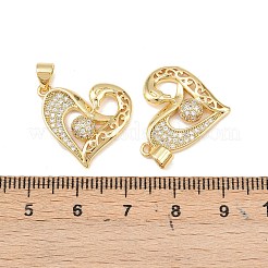 Латунные микро проложить кубического циркония подвески&nbsp;KK-P339-18G
