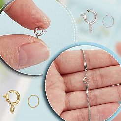 925 стерлингового серебра застежками пружинного кольца&nbsp;STER-AR0001-04