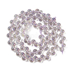 Стеклянные бусины с гальваническим покрытием &nbsp;GLAA-Q105-01D