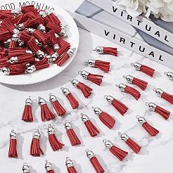 100 шт. Искусственная замша подвеска с кисточкой украшения&nbsp;FIND-SC0002-29A